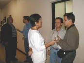 Conversa de  corredor no intervalo